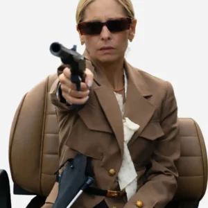 Sarah Michelle Gellar Ready or Not 2 Here I Come Khaki Jacket