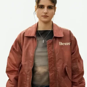 Caterina Forza Motorvalley S01 Maroon Jacket