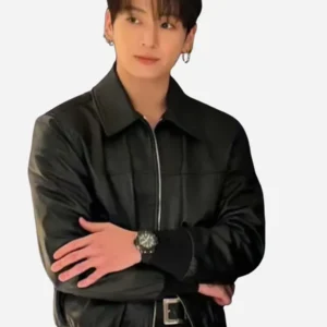 Jung Kook 2026 Watch Event Leather Jacket
