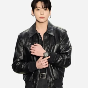 Jung Kook 2026 Watch Event Leather Jacket
