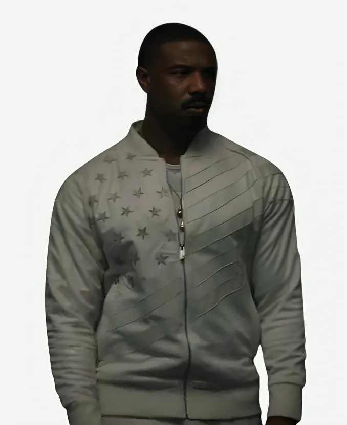 Michael B. Jordan Creed III White Jacket