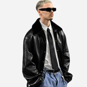 Willy Chavarria FW26 Romeo Beckham Leather Jacket