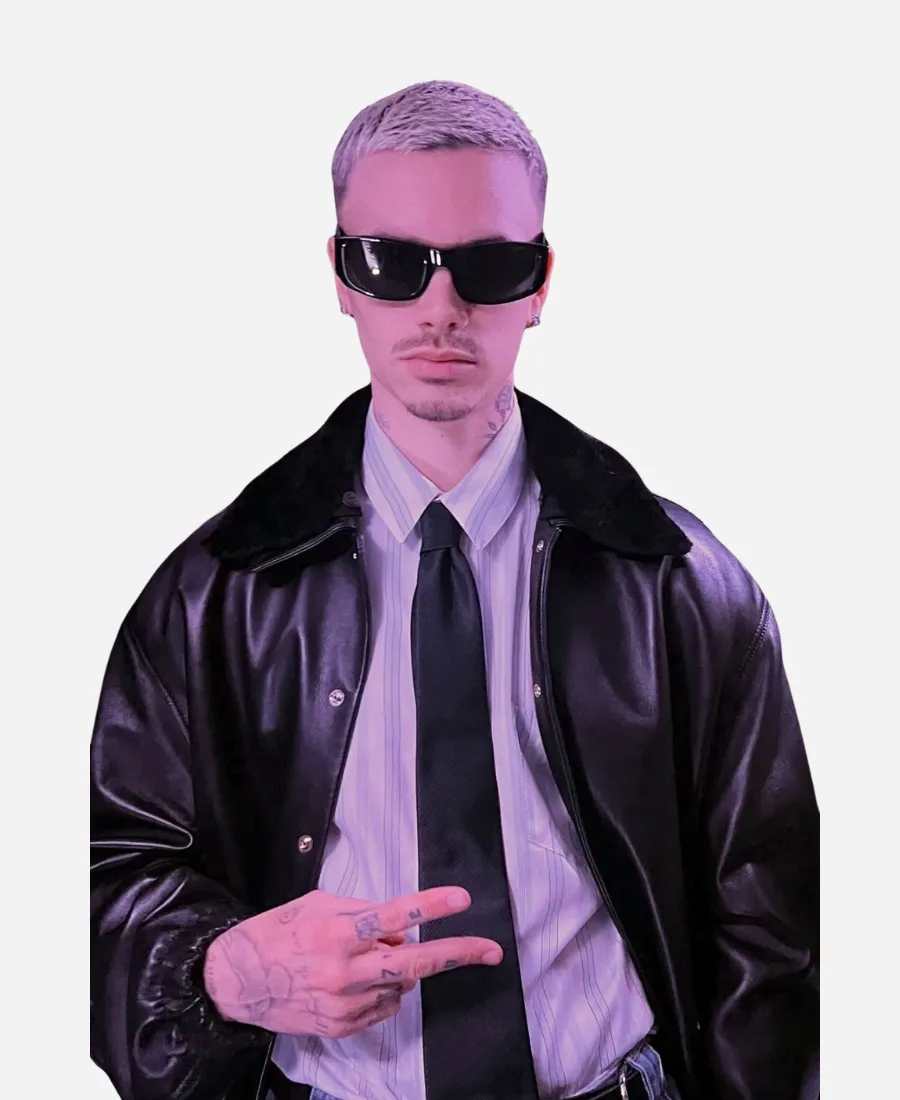 Willy Chavarria FW26 Romeo Beckham Leather Jacket