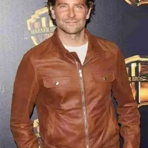 A Star Is Born Bradley Cooper Leather Brown Jacket