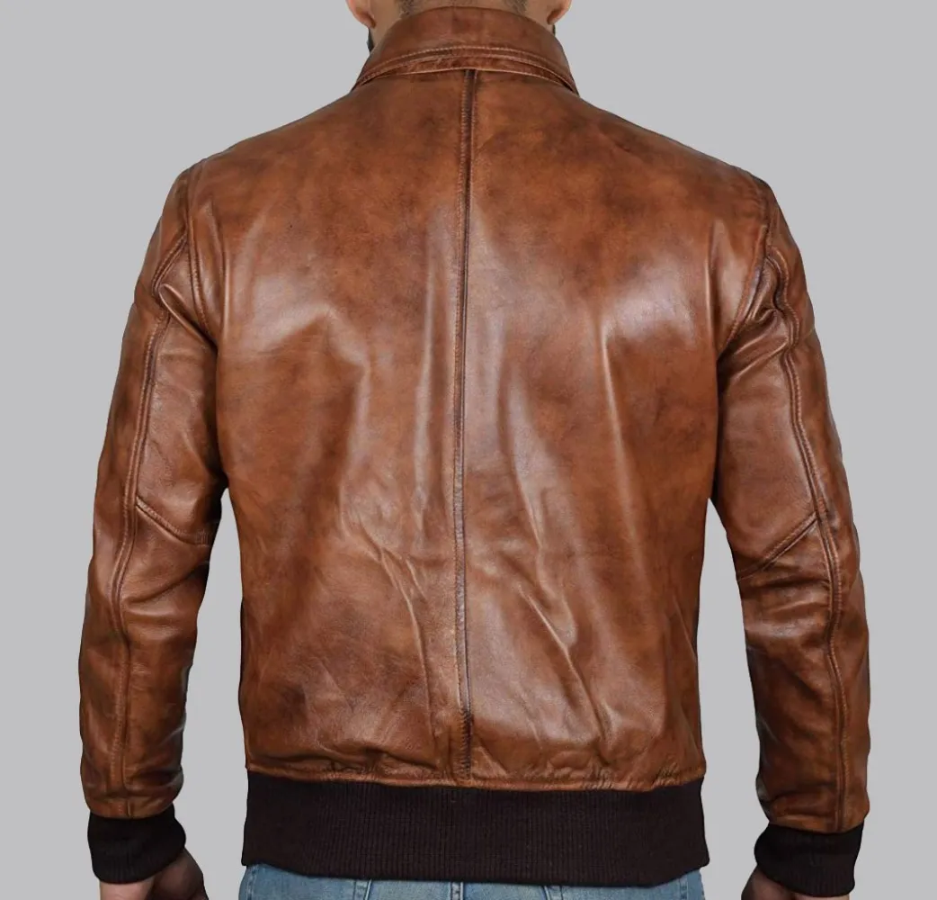 Ernest Brown Bomber Leather Jacket
