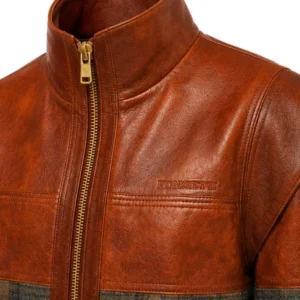 Ferrari Leather Wool Gradient Jacket