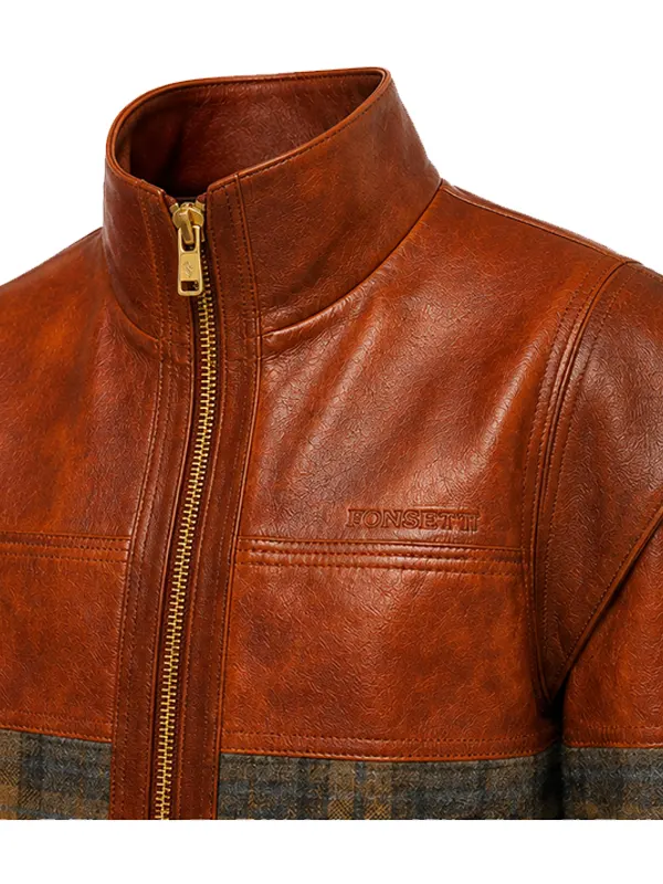 Ferrari Leather Wool Gradient Jacket
