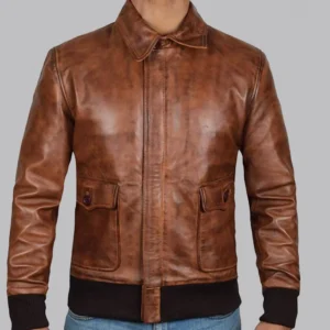 Ernest Brown Bomber Leather Jacket