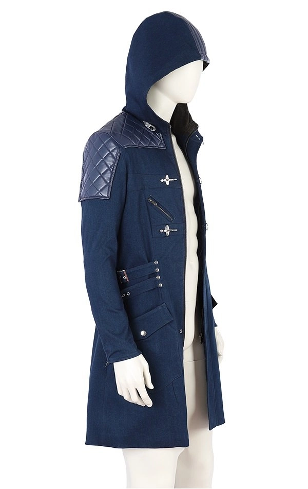 Devil May Cry 5 Nero Blue Trench Coat