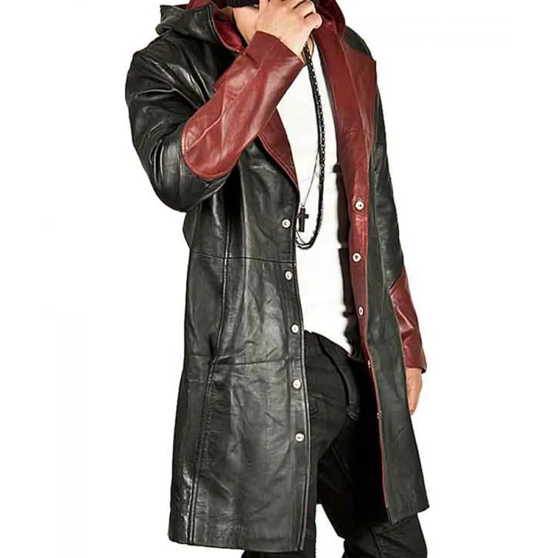 Devil May Cry 4 Dante Leather Trench Coat