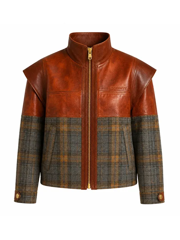 Ferrari Leather Wool Gradient Jacket