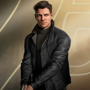 James Bond 007 First Light Black Leather Jacket