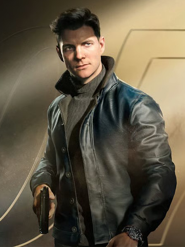 James Bond 007 First Light Black Leather Jacket