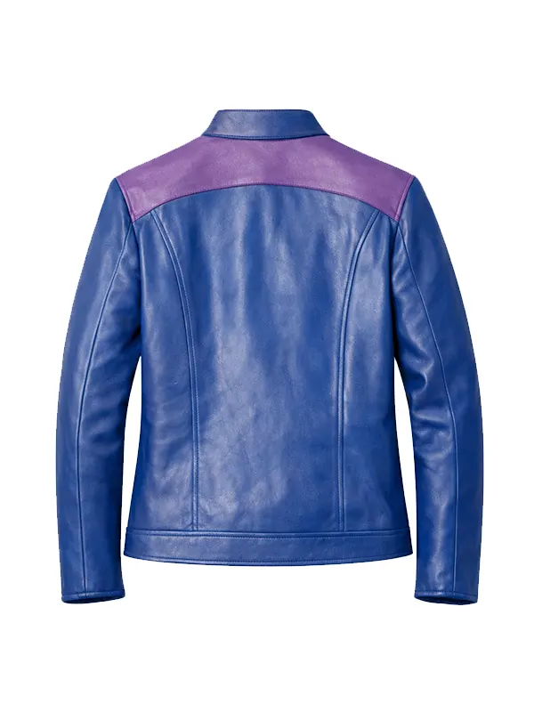 Mortal Kombat 2 Johnny Cage Blue Leather Jacket
