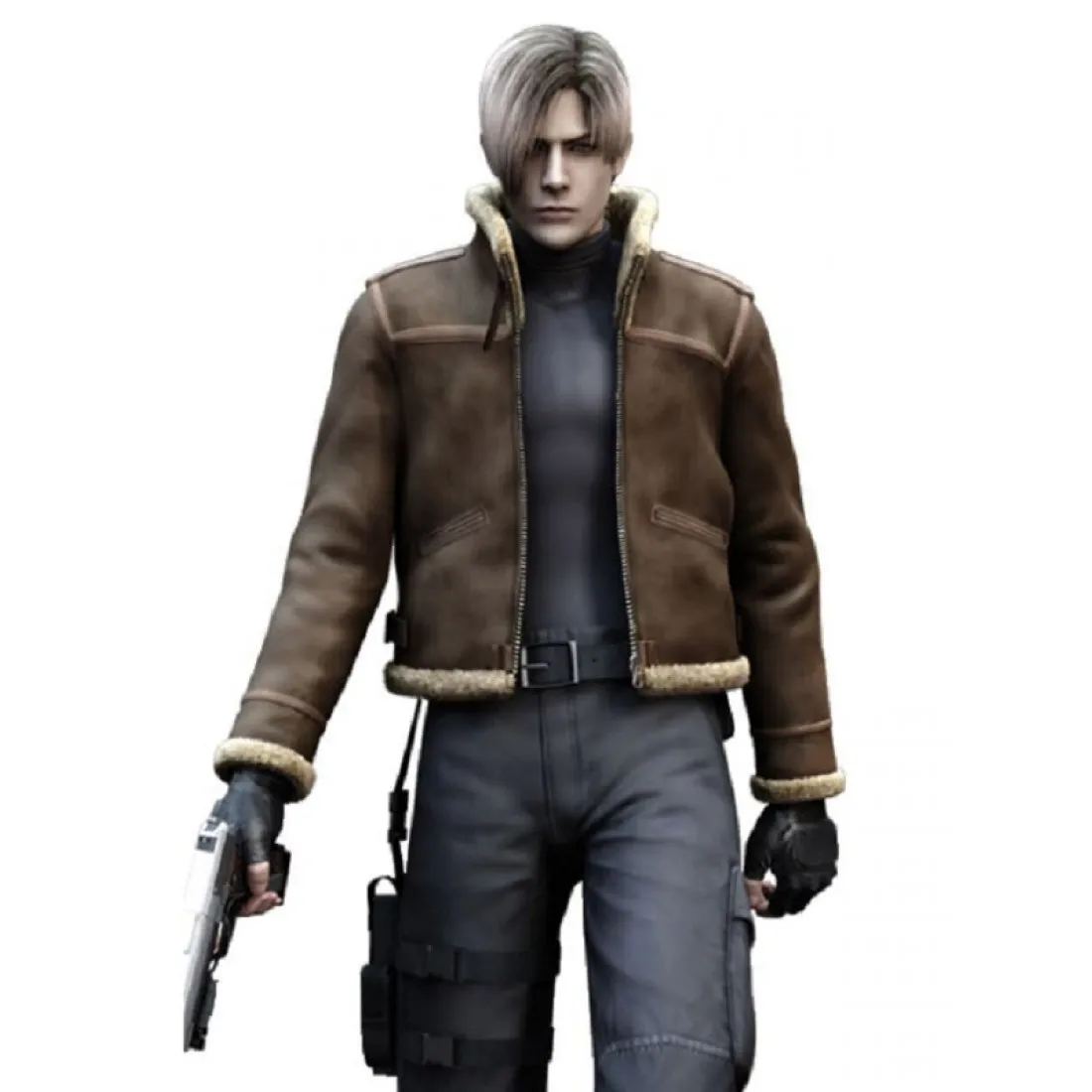 Resident Evil 4 Shearling Leather Jacket
