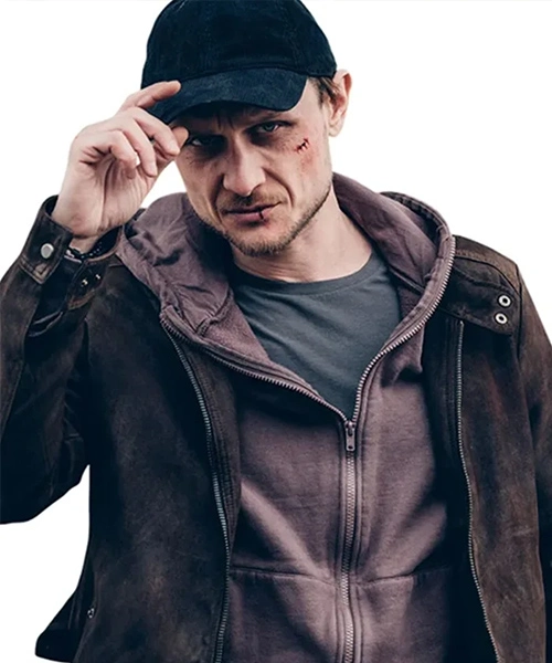 Subteran Cezar Grumazescu Roman Brown Suede Leather Jacket