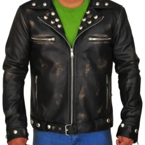 Fallout Tunnel Snakes Rule Black Leather Jacket