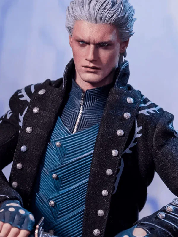 Devil May Cry 5 Long Black Leather Coat
