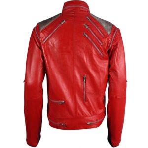 Michael Jackson Beat It Red Leather Jacket