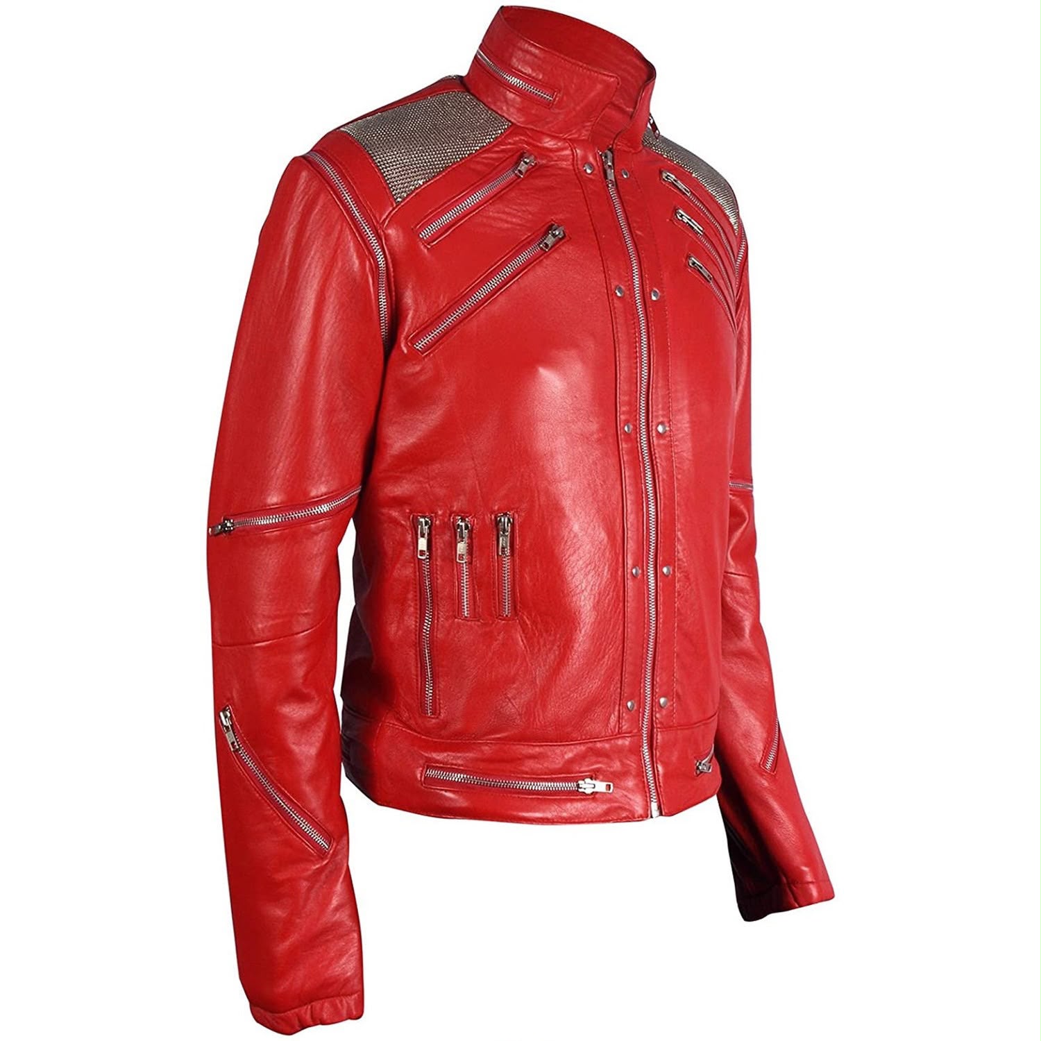 Michael Jackson Beat It Red Leather Jacket