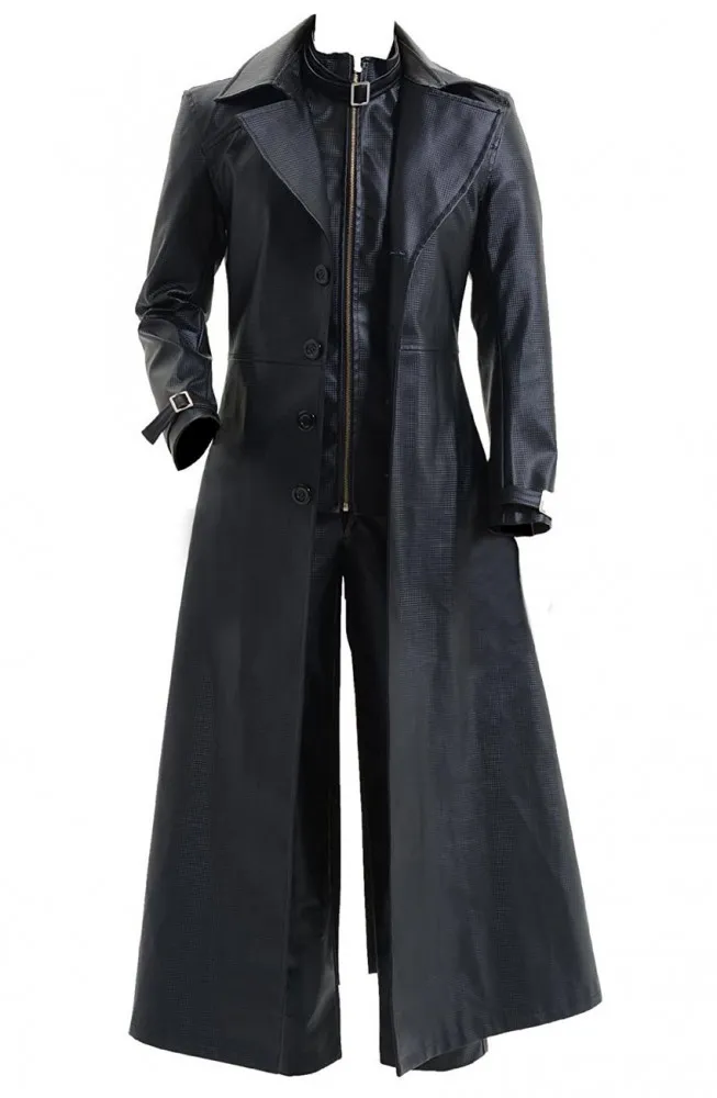 Resident Evil 5 Albert Wesker Leather Coat Cosplay Costume