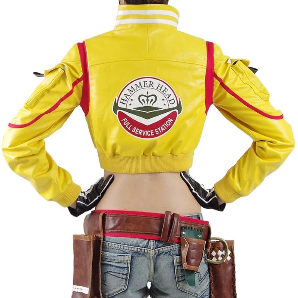 Final Fantasy 15 Cindy Yellow Leather Jacket