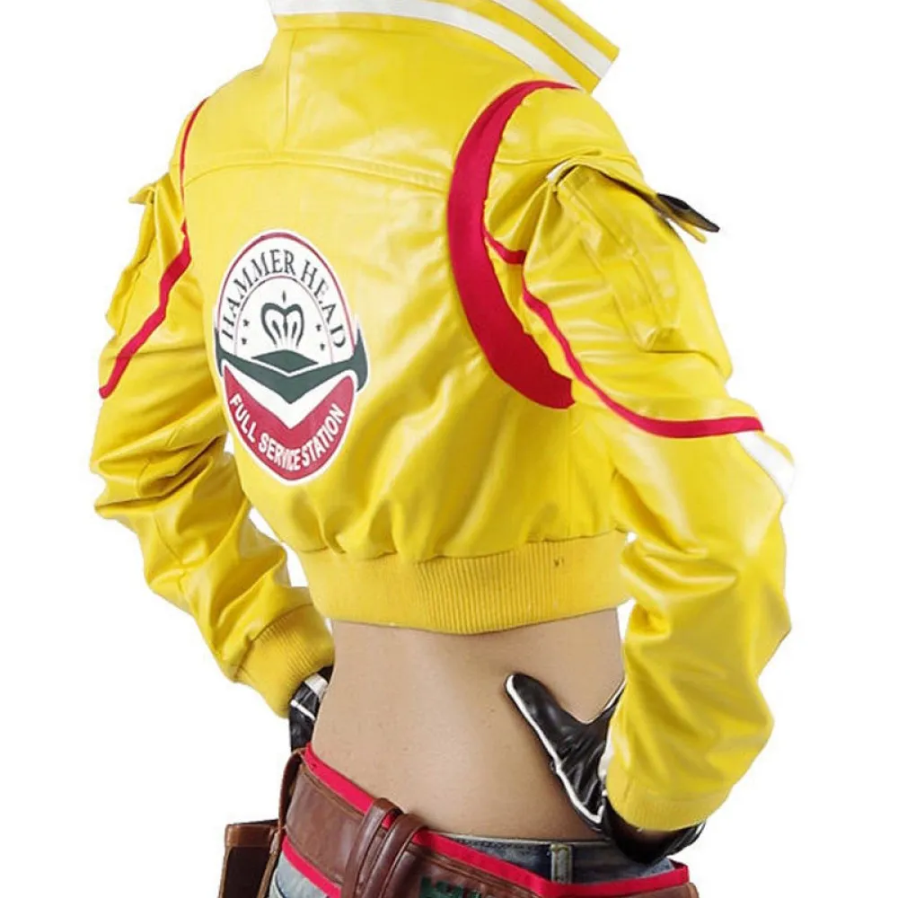 Final Fantasy 15 Cindy Yellow Leather Jacket