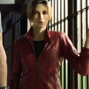Claire Redfield Resident Evil: Death Island Red Leather Jacket