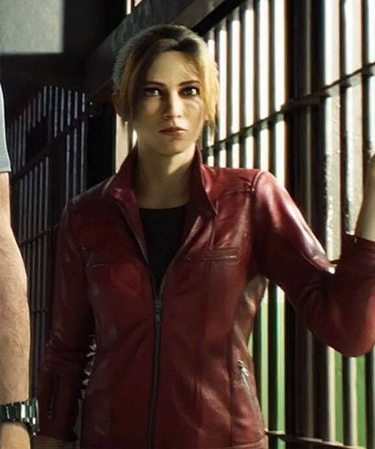 Claire Redfield Resident Evil: Death Island Red Leather Jacket