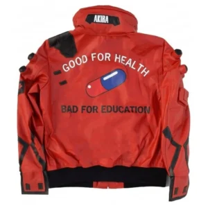 Akira Kaneda Cyberpunk 2077 Red Leather Jacket