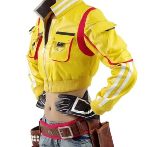 Final Fantasy 15 Cindy Yellow Leather Jacket