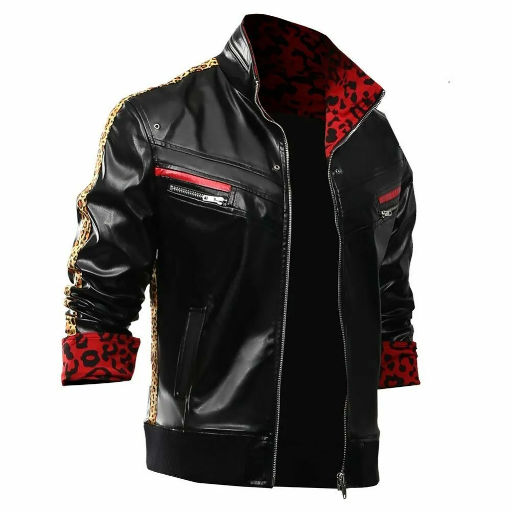 Final Fantasy VII Remake Leslie Kyle Black Leather Jacket