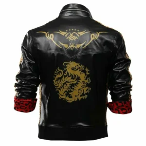 Final Fantasy VII Remake Leslie Kyle Black Leather Jacket