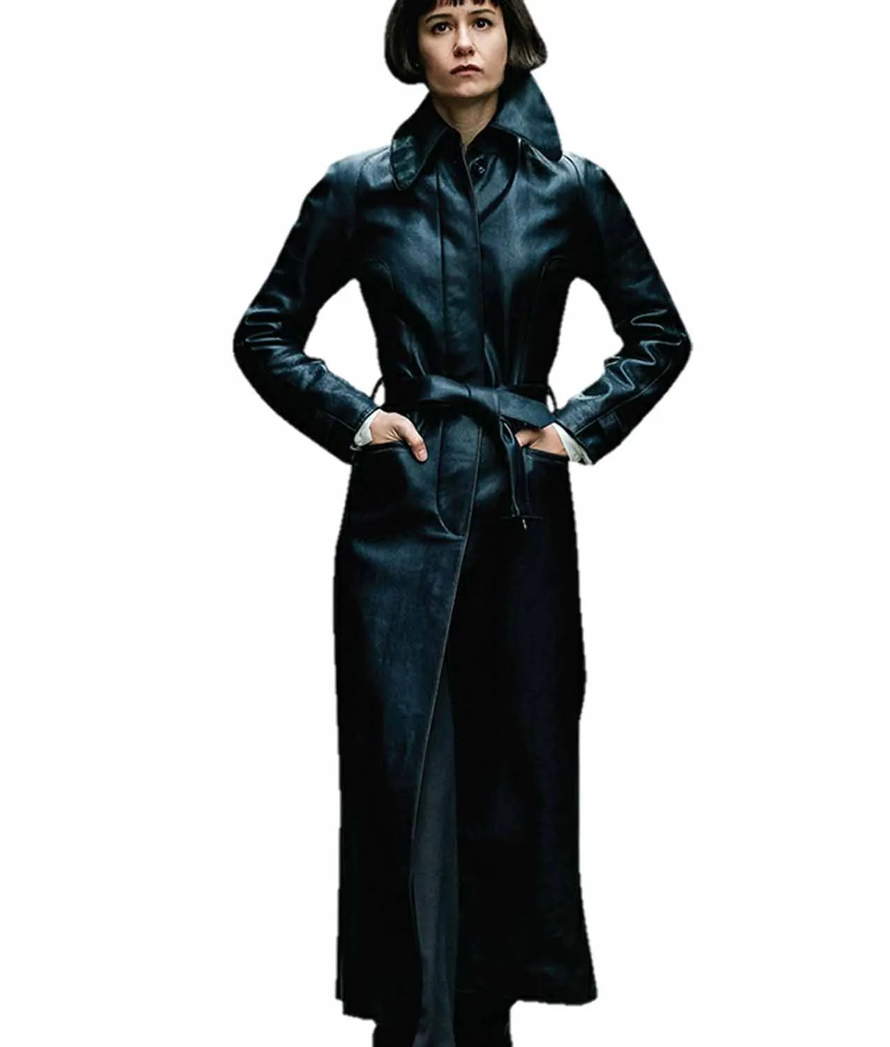 Fantastic Beasts : The Crimes Of Grindelwald Tina Goldstein Black Leather Coat