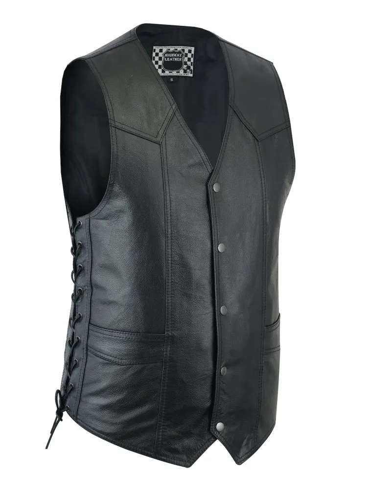 Men's Motorcycle Leather Vest