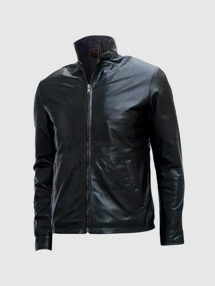 Biker Black Leather Jacket