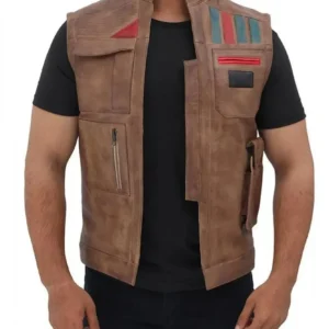 Finn The Rise of Skywalker Leather Vest