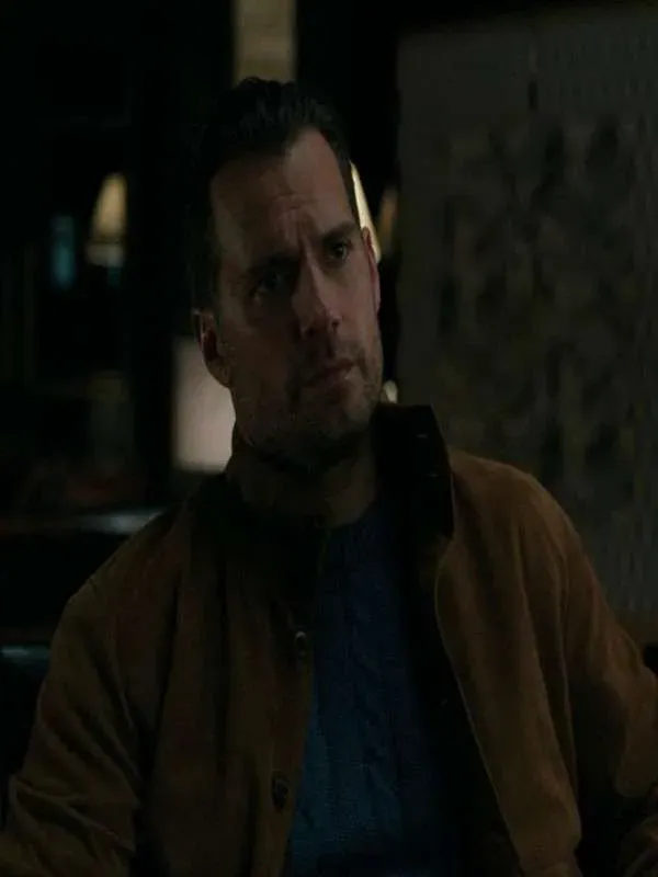 In the Grey 2026 Henry Cavill Brown Suede Jacket
