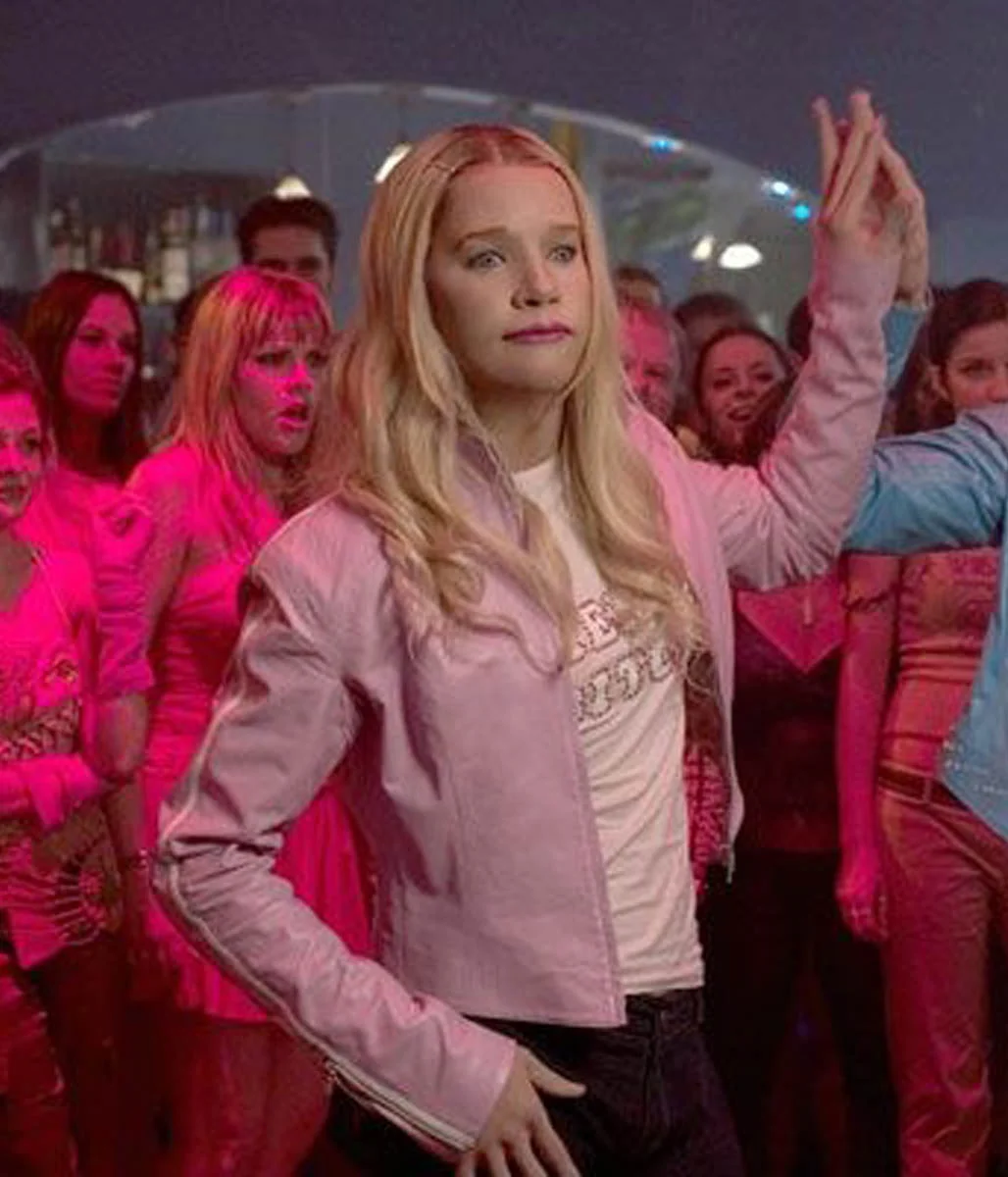 White Chicks Pink Leather Jacket