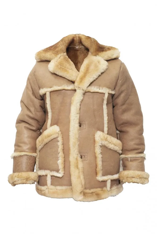 Men's Fur Sheepskin Leather Coat