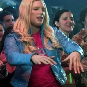 White Chicks Blue Leather Jacket