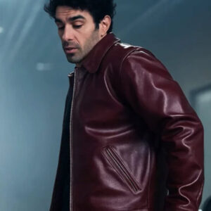 A Very Jonas Christmas Movie 2025 Joe Jonas Leather Jacket