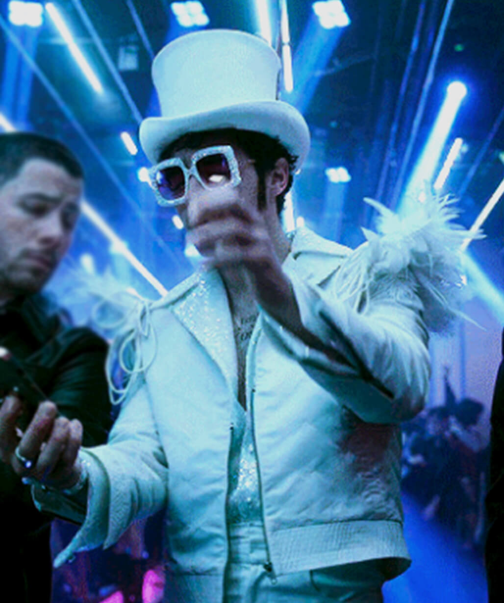A Very Jonas Christmas Movie 2025 Joe Jonas White Jacket
