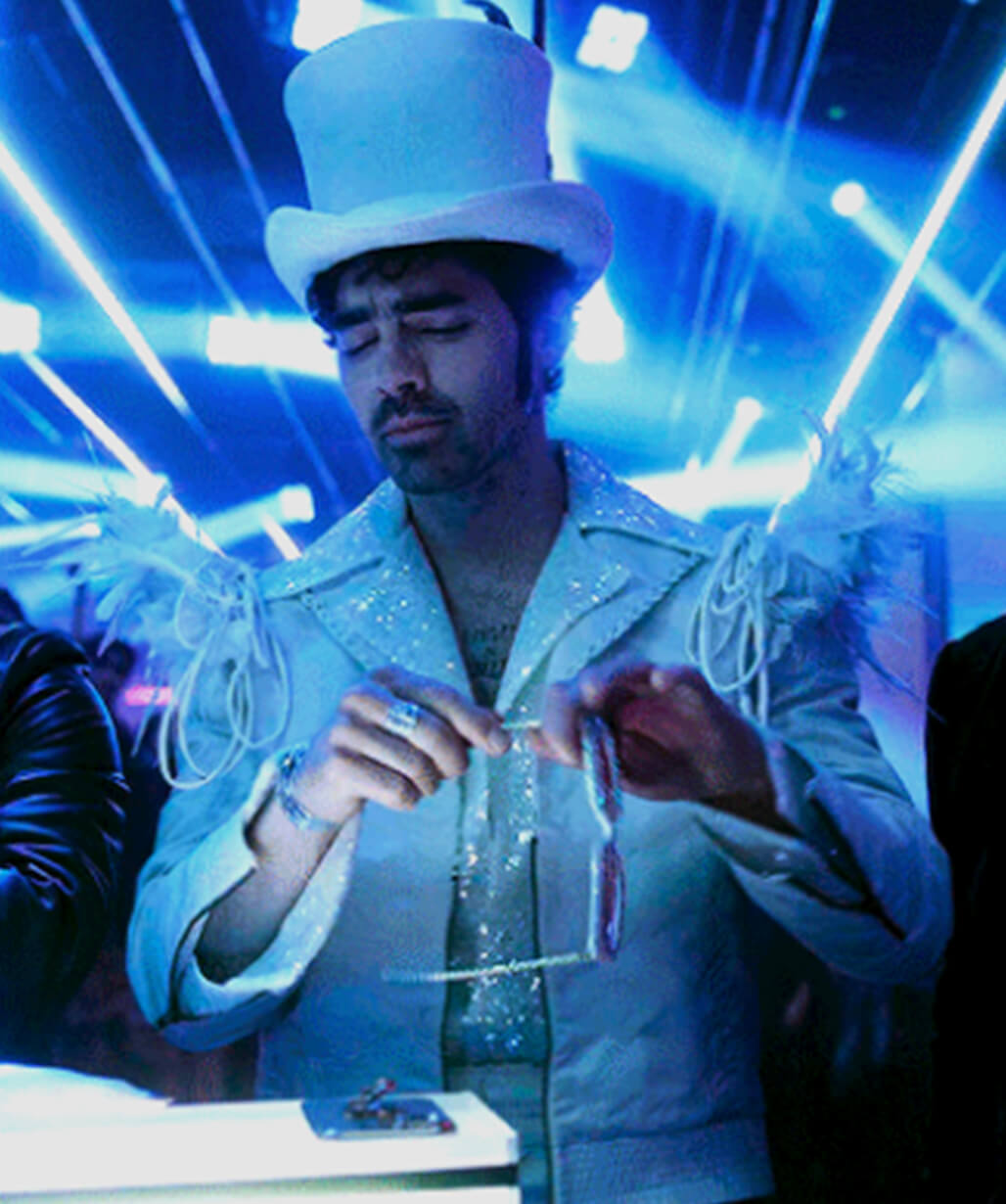 A Very Jonas Christmas Movie 2025 Joe Jonas White Jacket