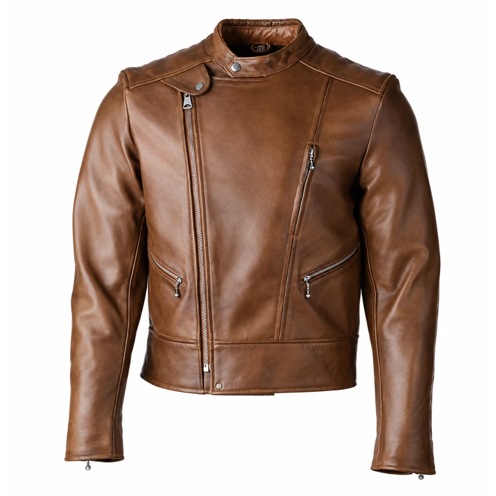 In the Grey Jake Gyllenhaal Brown Leather Jacket - Image 7